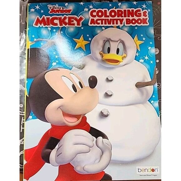 New Disney Junior Mickey Coloring & Activity Book Holiday Christmas 128 Pages - Picture 1 of 3
